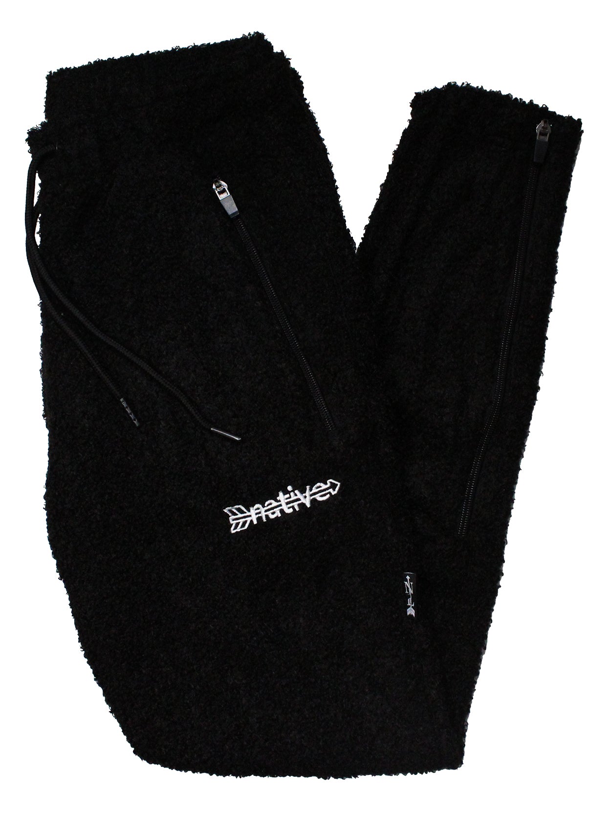 sherpa soccer sweats in black