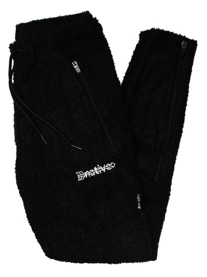 sherpa soccer sweats in black