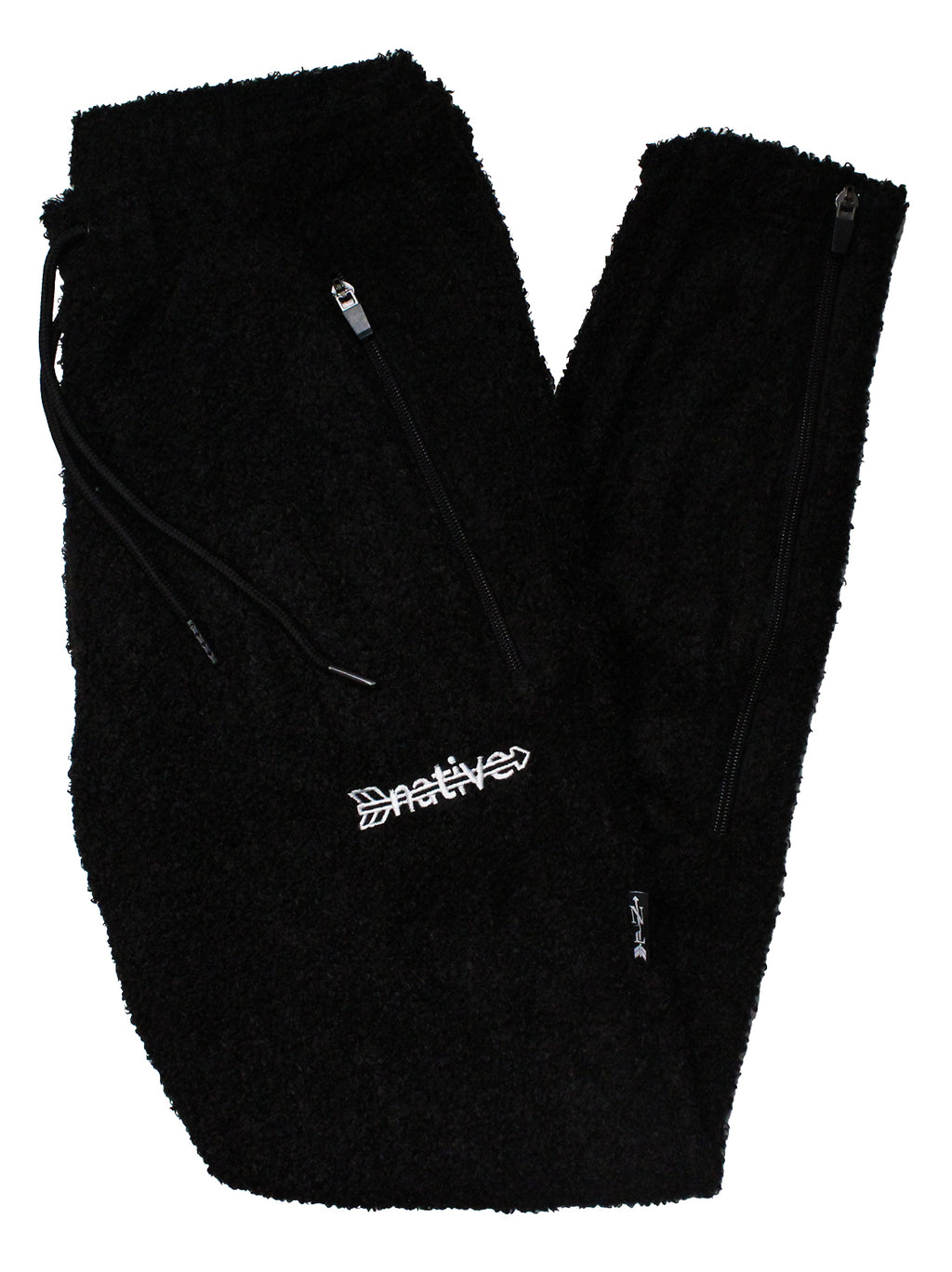 sherpa soccer sweats in black