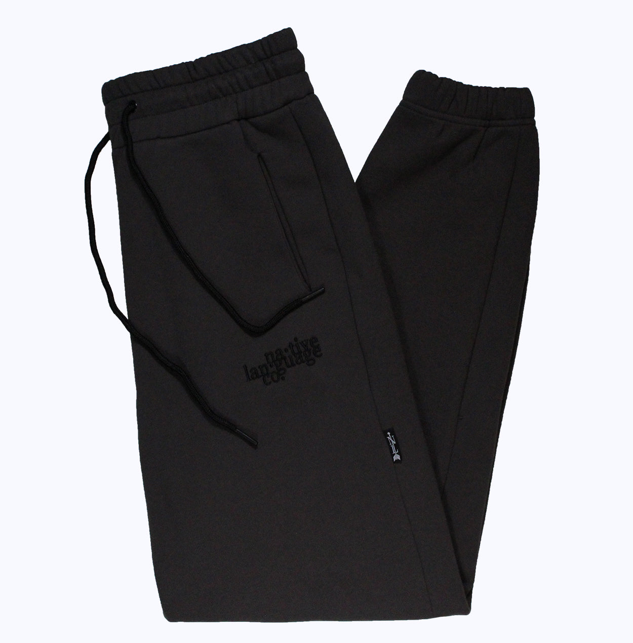 sweatpants in charcoal/black