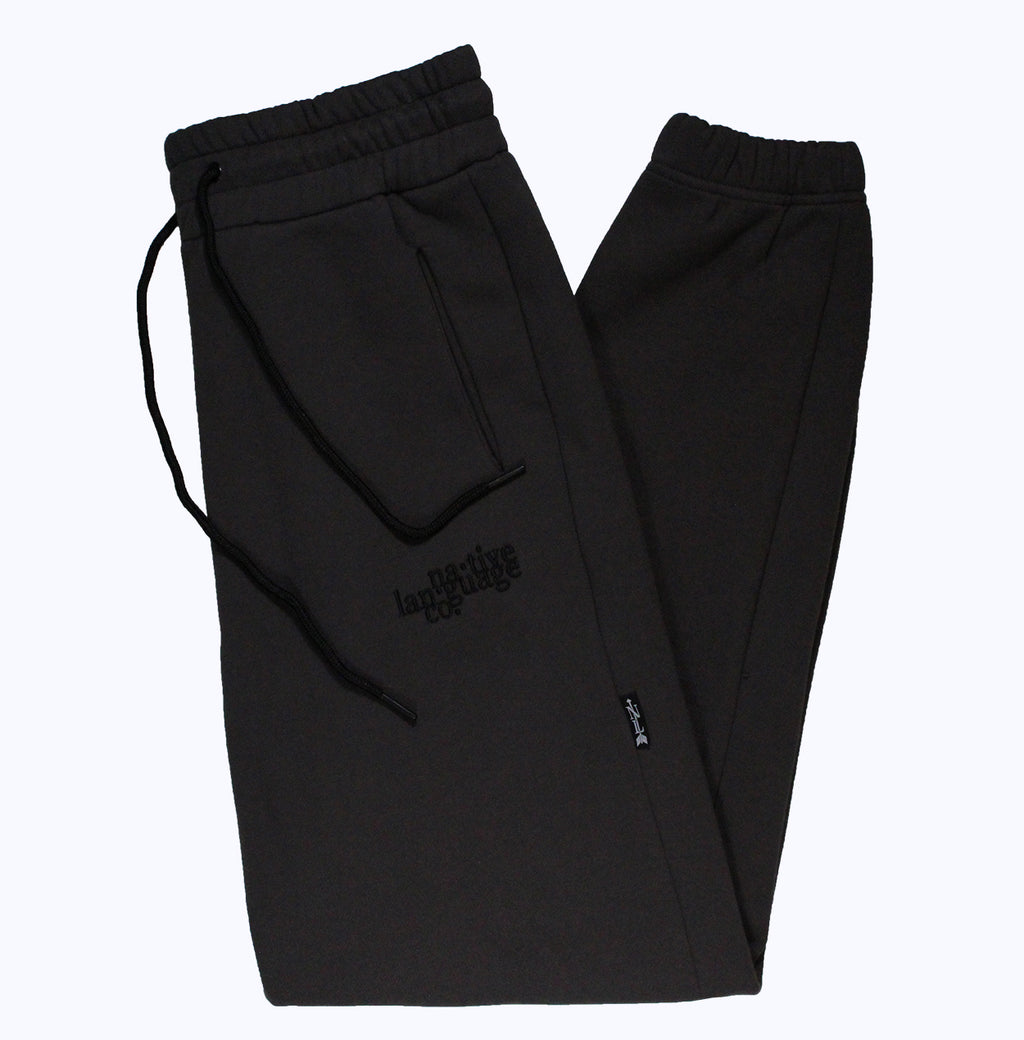sweatpants in charcoal/black