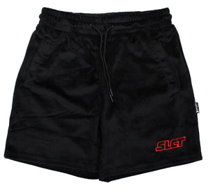 velour shorts in black w/ slct stock