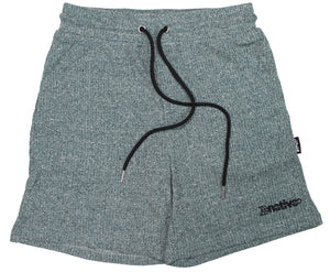 corduroy knit shorts in aquamarine
