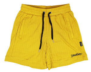 knit shorts in honey
