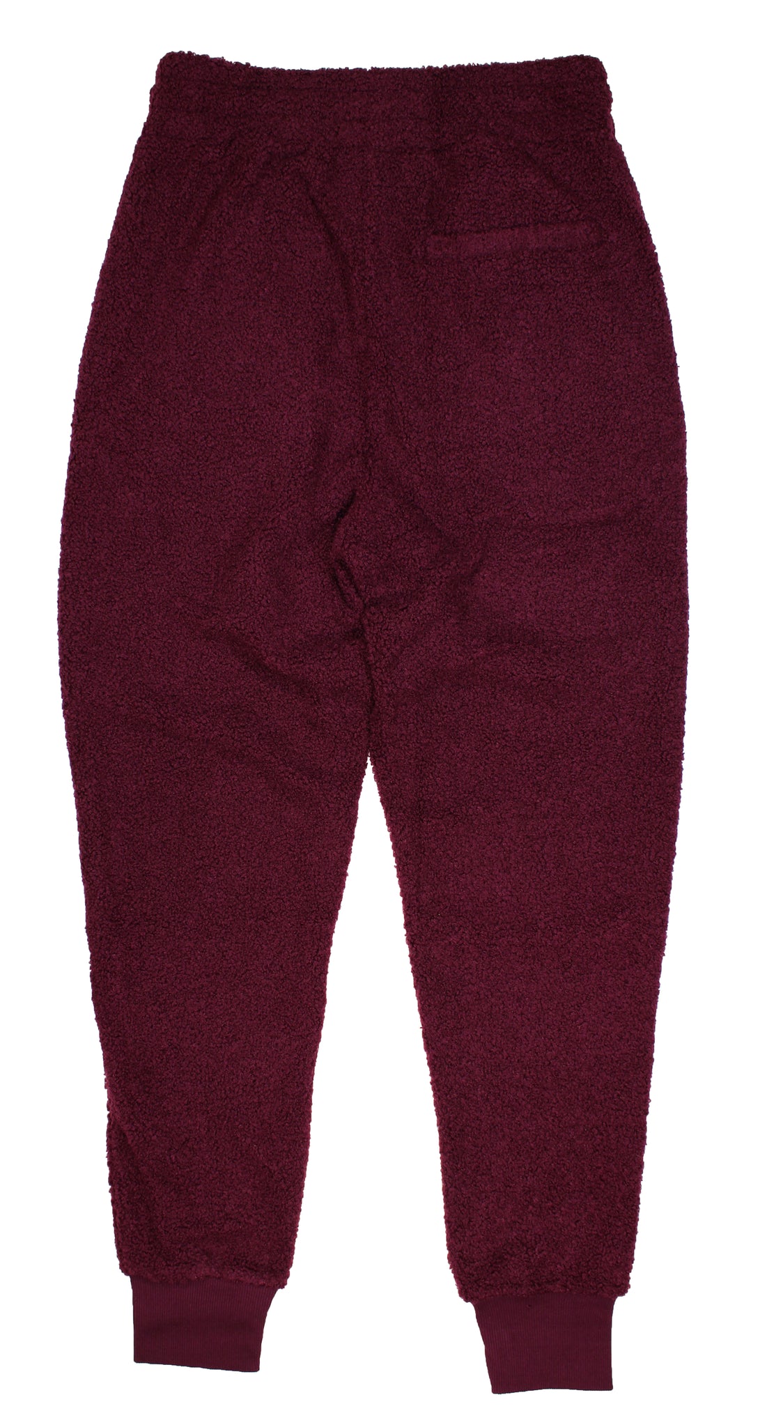 sherpa joggers in cranberry/ice blue