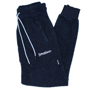 sherpa joggers in navy