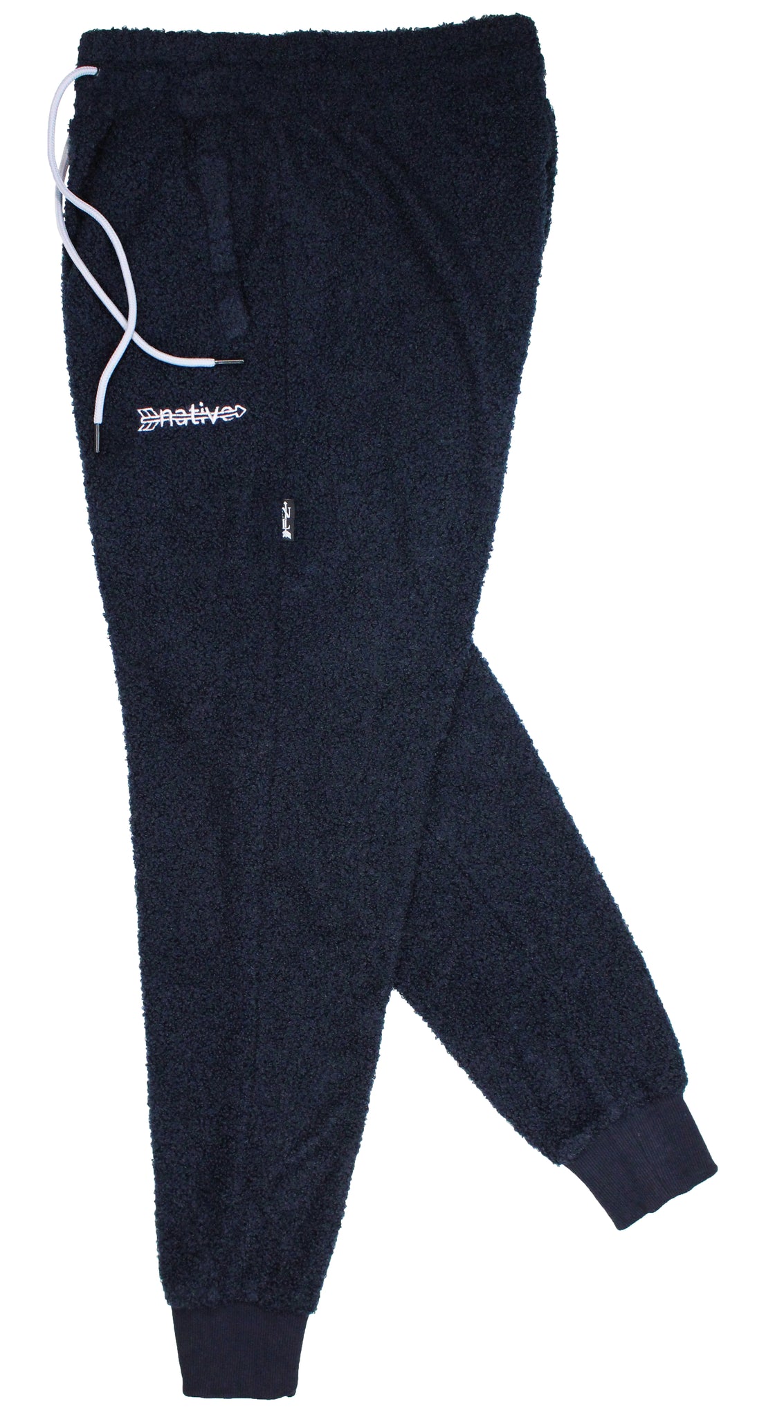sherpa joggers in navy