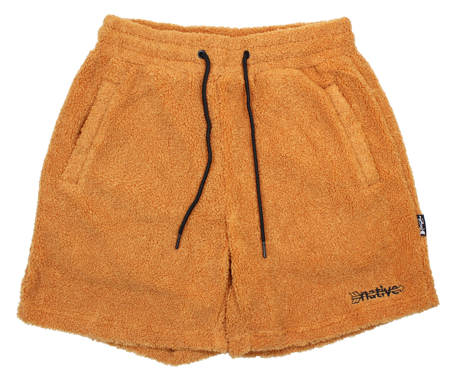 sherpa shorts in copper