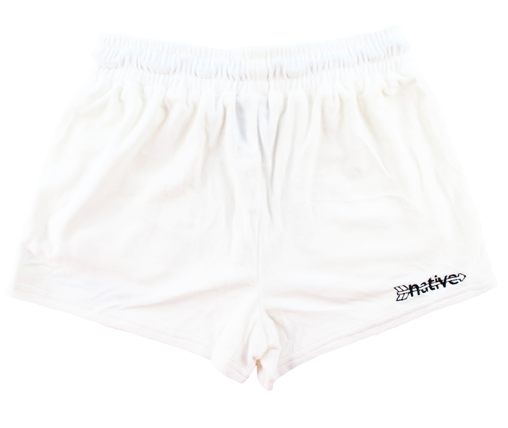 velour shorties in cocaine