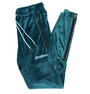velour soccer sweats in ocean