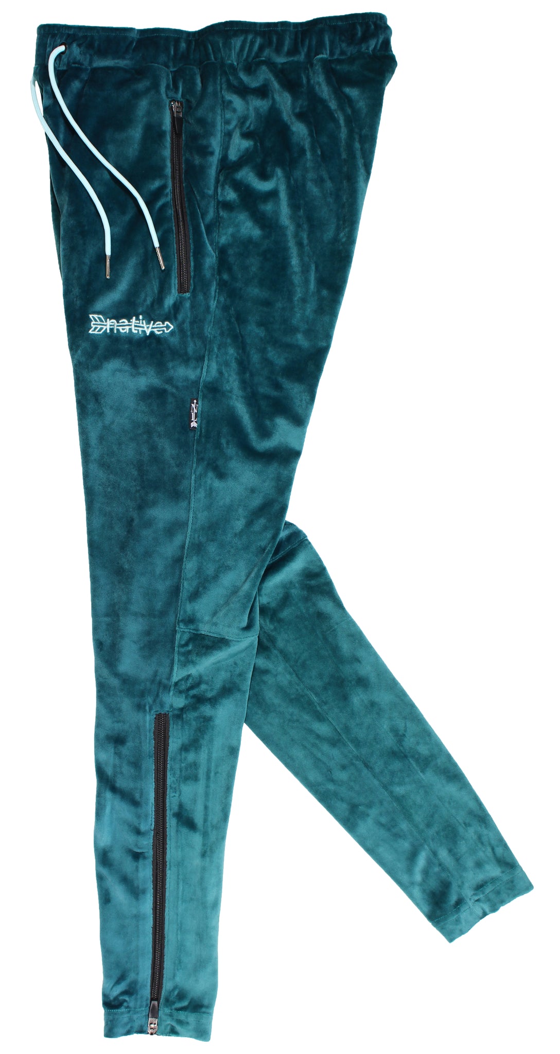 velour soccer sweats in ocean