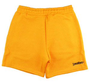 waffle shorts in daisy